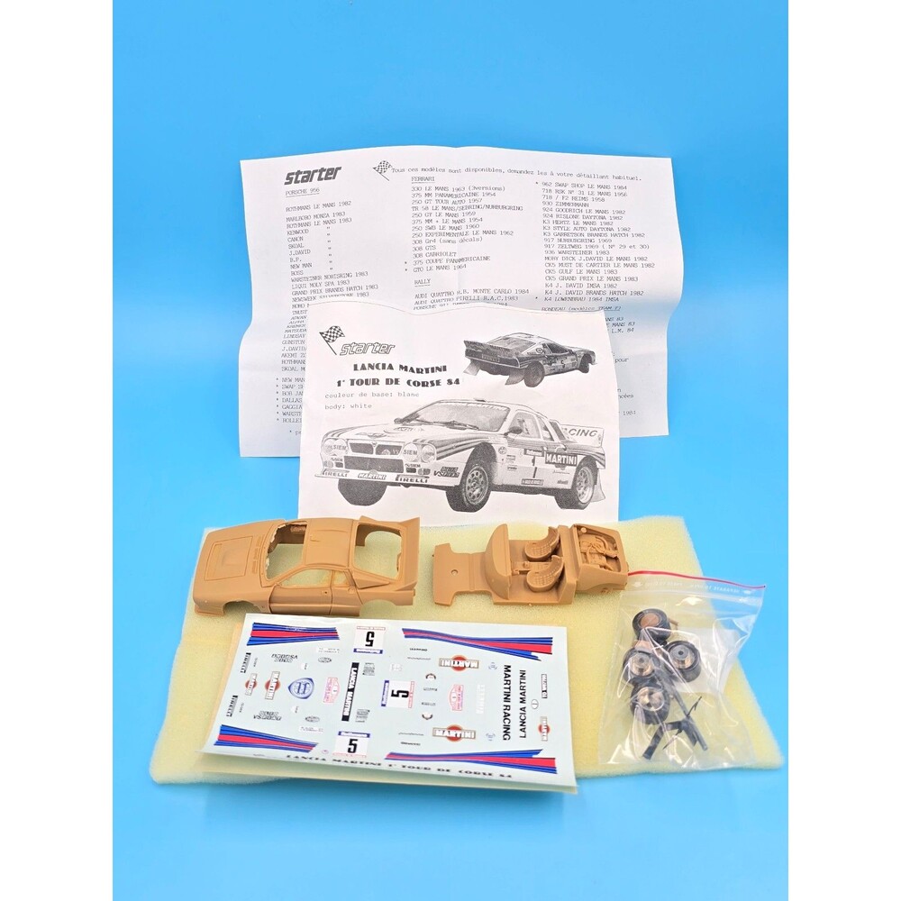 Starter 1:43 Scale Martini Lancia Delta 037 Tour de Corse 1984 Resin Model Kit